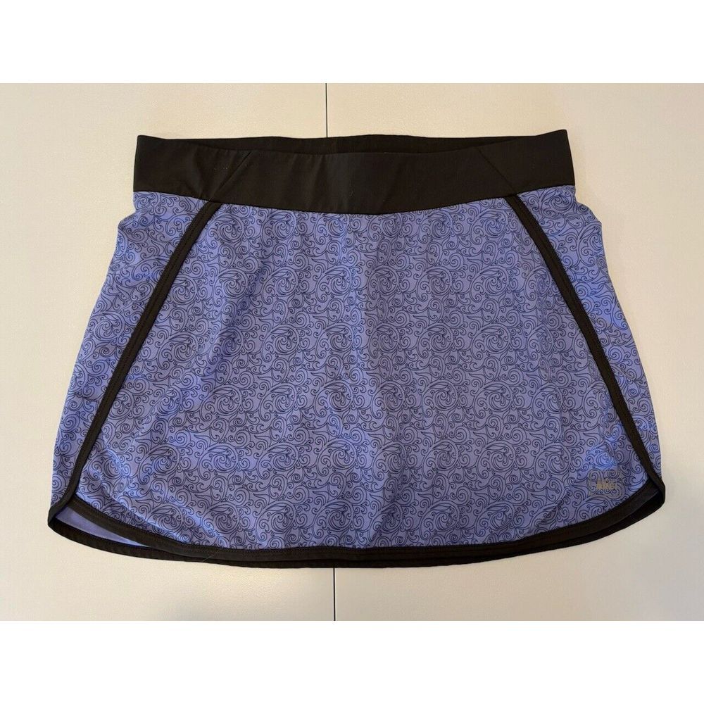 REI Women's Sz S Skort Zipper Pocket Golf Tennis Outdoors Black Purple‎ *Read*